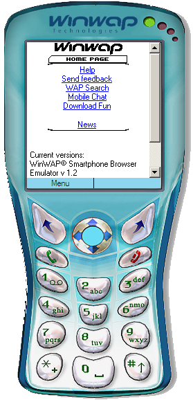 WinWAP Smartphone Browser Emulator 1.2 software screenshot