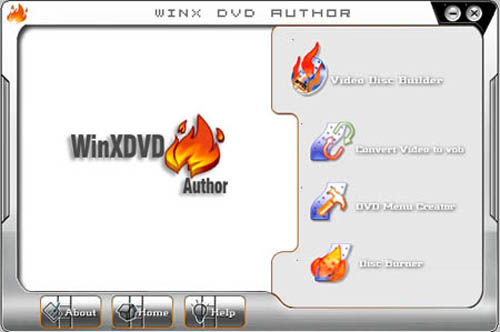 WinX DVD Author 6.3.8 software screenshot