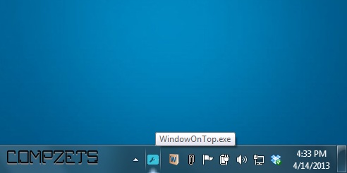 Window On Top Free 1.1.9.3 software screenshot