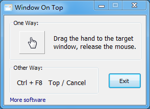 Window On Top 2.0 software screenshot