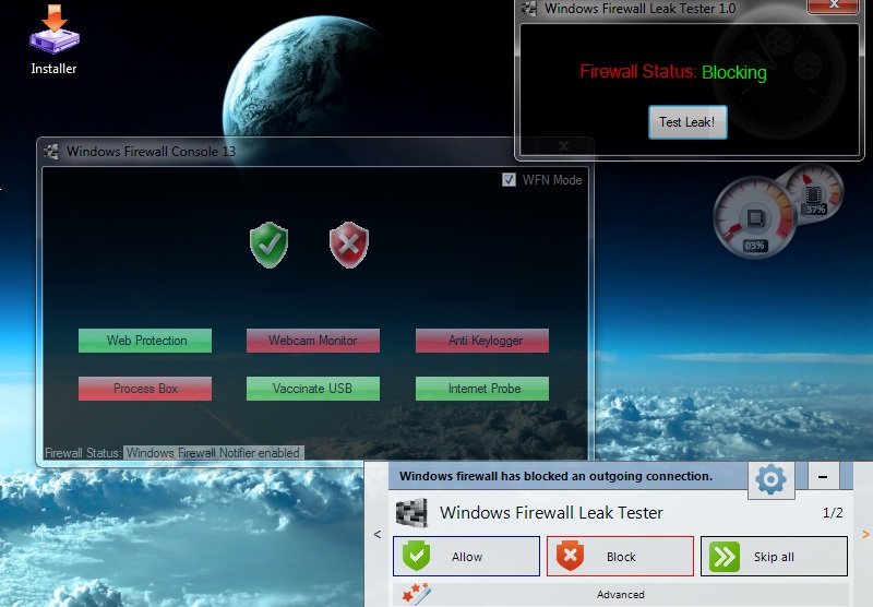 Windows Firewall Console 23 software screenshot