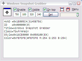 Windows Snapshot Grabber 2017.9.510.2519 software screenshot