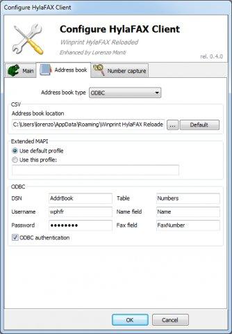 Winprint HylaFAX Reloaded 0.4.7 software screenshot