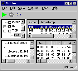 Wireless Snif 4.158 software screenshot
