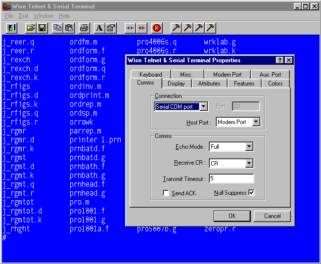 Wise Telnet & Serial Terminal 3.2.11 software screenshot