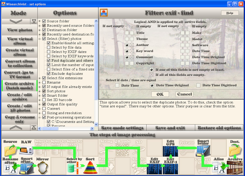 Wisearchivist 4.90 software screenshot