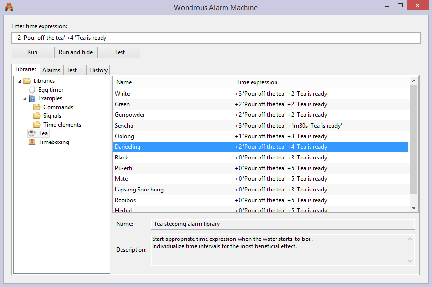 Wondrous Alarm Machine 0.3 software screenshot
