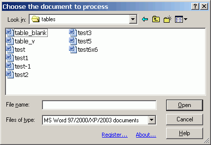Word2html LT 1.12 software screenshot