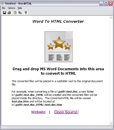 WordHTML CV 1.2 software screenshot