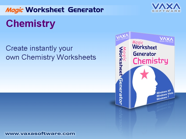 Worksheet Generator for Chemistry 1.7 software screenshot