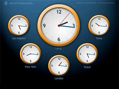 World Clock ScreenSaver 1.0 software screenshot