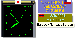 WorldTime Clock 3.1.0 software screenshot