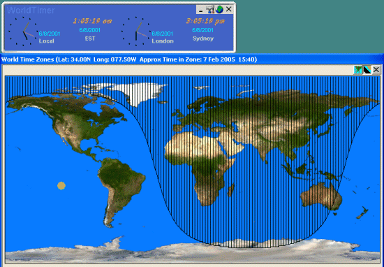 WorldTimer 5.65.8 software screenshot
