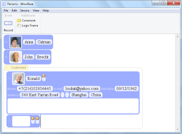 WowBase 1.54 software screenshot