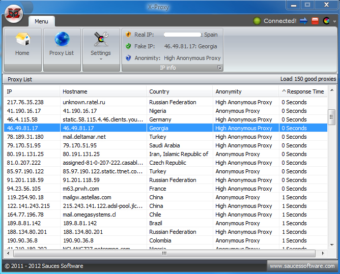 X-Proxy 6.1.0.10 software screenshot