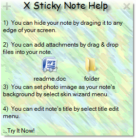 X Sticky Notes Lite 5.0.0.88 software screenshot