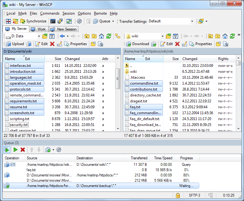 X-WinSCP 5.9.1.885 [Rev15] software screenshot