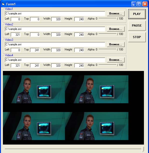 X360 Multiple Video Player ActiveX OCX 2.26 software screenshot