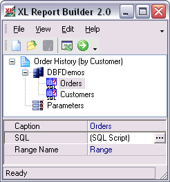 XL Report Builder 2.1.4 software screenshot