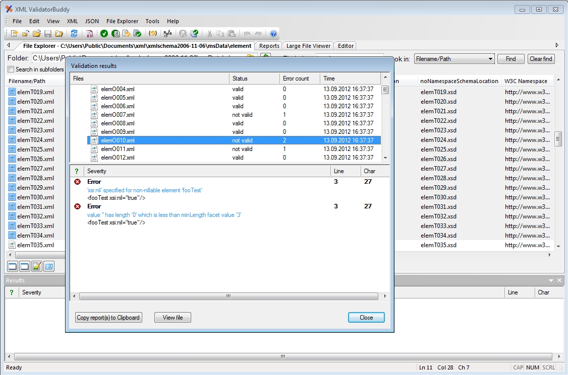 XML ValidatorBuddy 5.1 software screenshot
