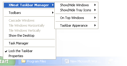XNeat Windows Manager 2.5.0.79 software screenshot