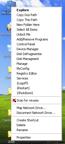 XP Context Tools 1.1.1 software screenshot