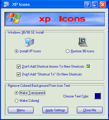 XP Icons 3.0 software screenshot