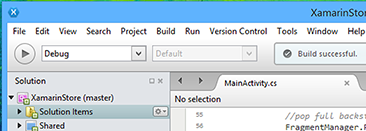 Xamarin Studio 5.10.1.6 software screenshot