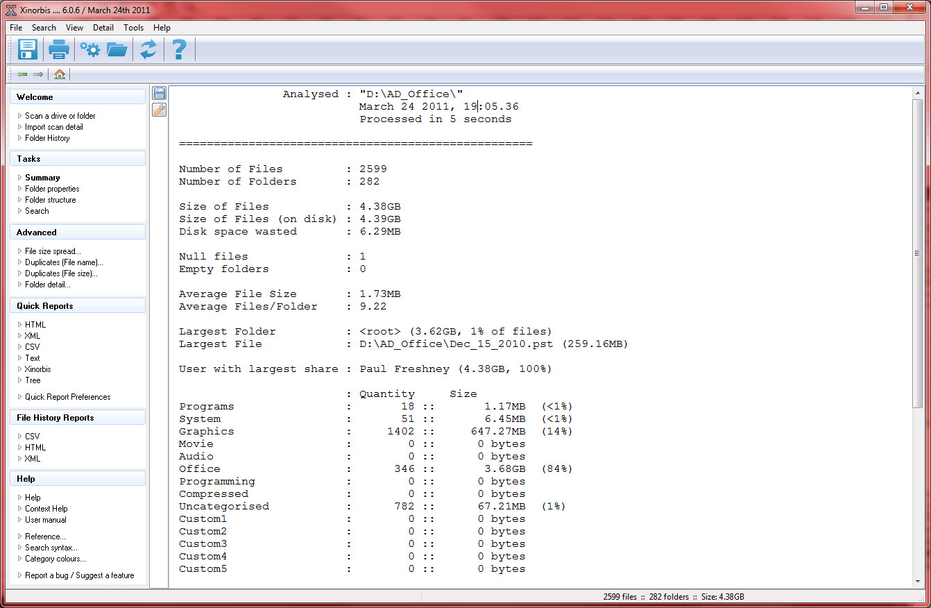 Xinorbis 8.0.14 software screenshot