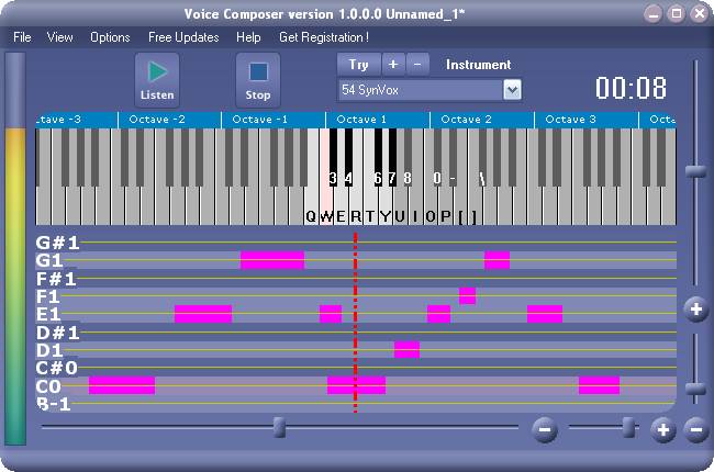 Xitona Voice Composer 1.0.1.4 software screenshot