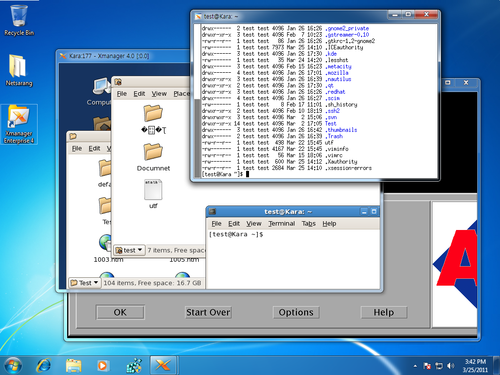 Xmanager 5.0.0855 software screenshot