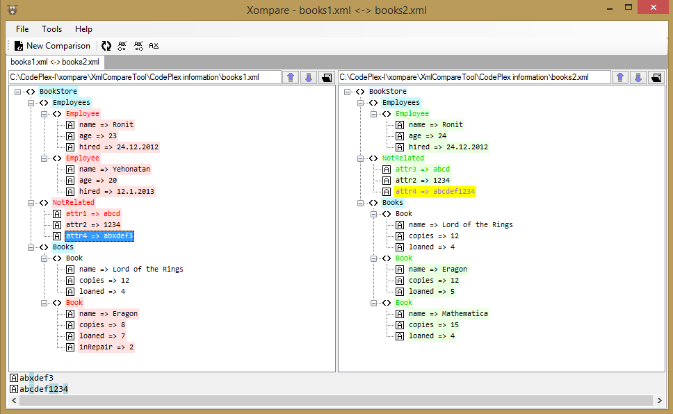 Xompare 0.9.12.0 Beta software screenshot