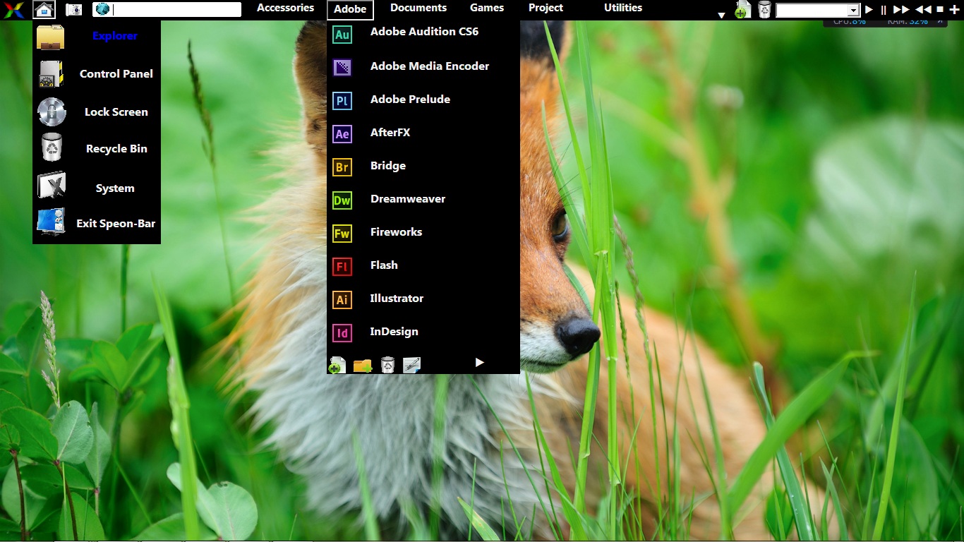 Xpeon-Bar 1.1.1 Beta software screenshot