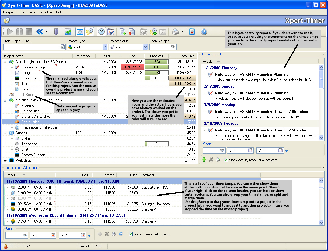 Xpert-Timer BASIC 5.0.8.1023 software screenshot