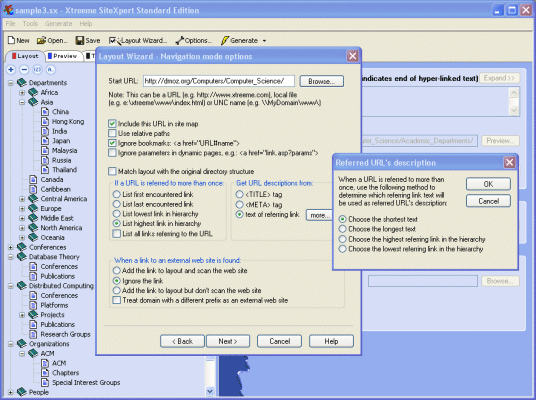 Xtreeme SiteXpert Standard Edition 9 software screenshot