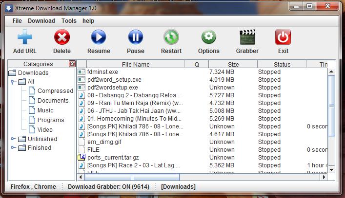 Xtreme Download Manager 6.0 software screenshot