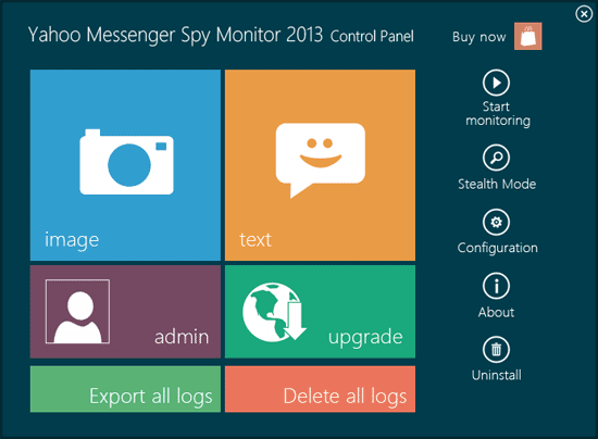 Yahoo Messenger Spy Monitor 2013 9.25.0 software screenshot