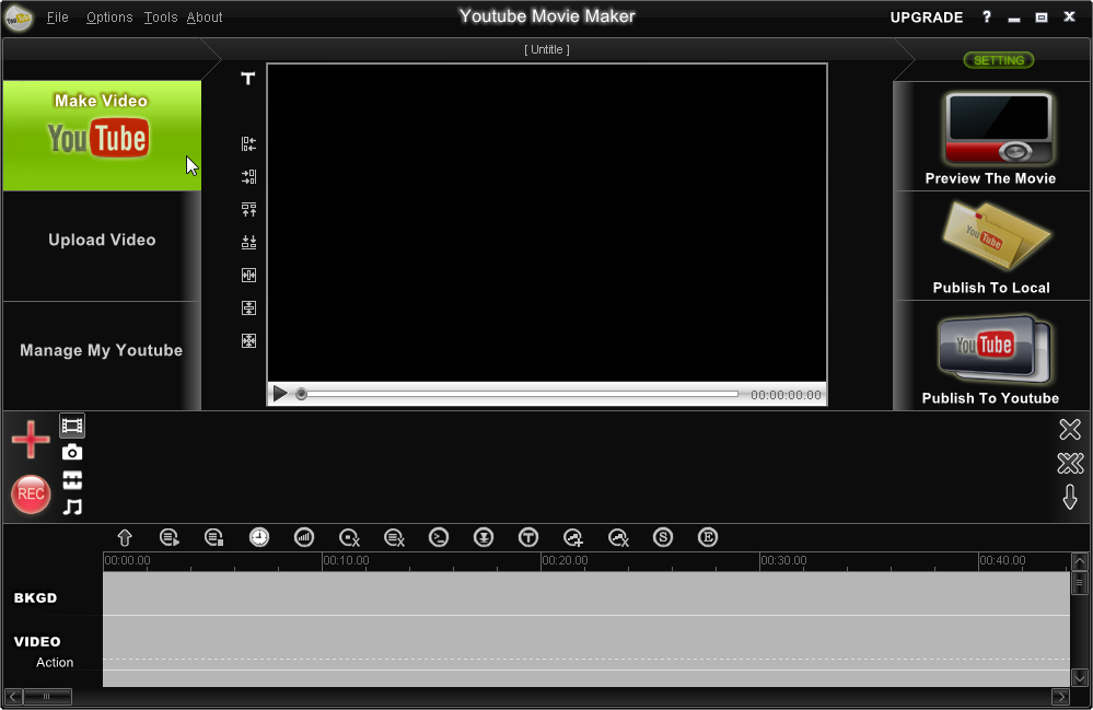 YouTube Movie Maker 16.02 software screenshot