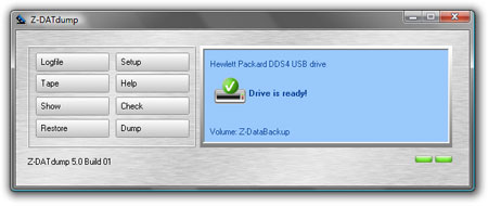 Z-DATdump 6.4.09 software screenshot