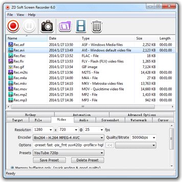 ZD Soft Screen Recorder 10.4.6 software screenshot