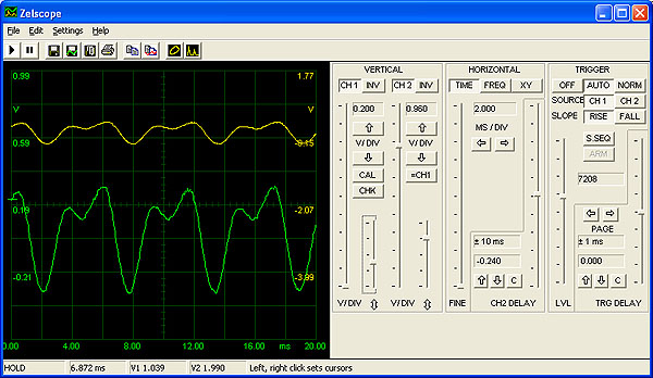 Zelscope 1.05 software screenshot