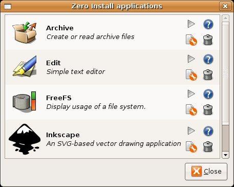 Zero Install Portable 2.13.0 software screenshot