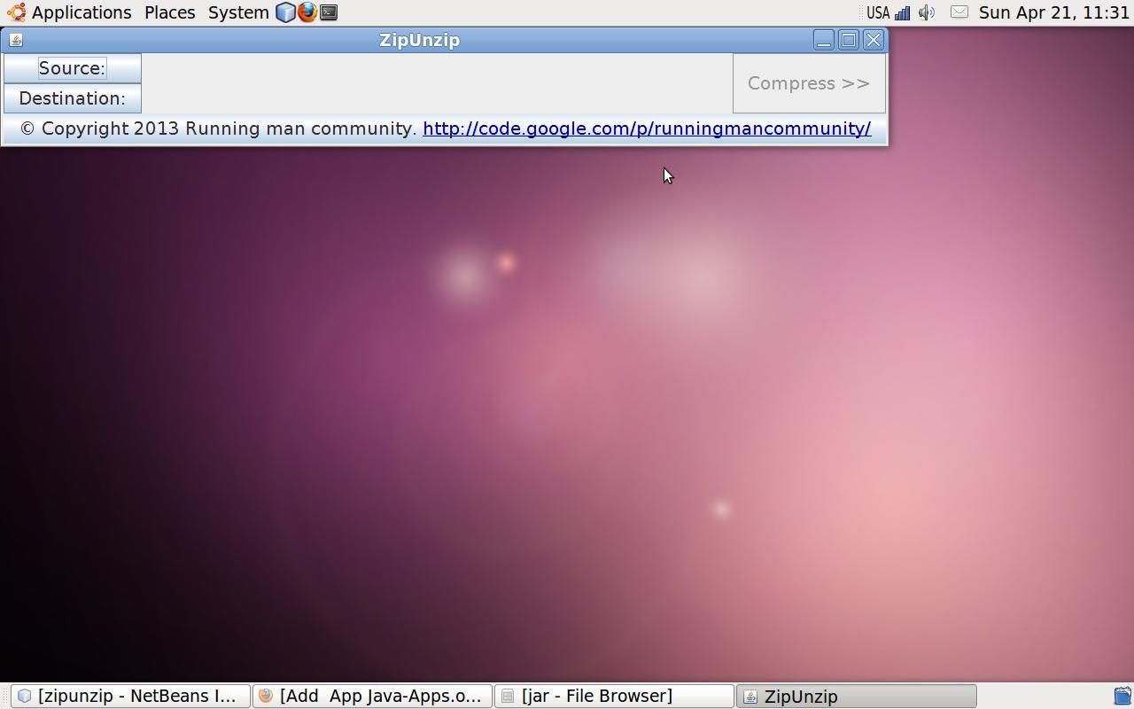 ZipUnzip 1.0 software screenshot