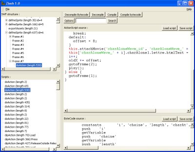 Zlash 1.0 software screenshot