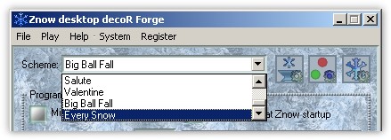 Znow desktop decoR Forge 1.1.1 software screenshot