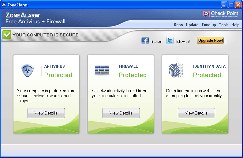 ZoneAlarm Free Antivirus + Firewall 15.1.504.17269 software screenshot
