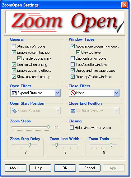 ZoomOpen 3.0 software screenshot