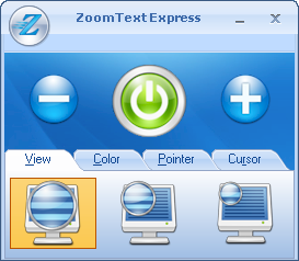 ZoomText Express 1.0 software screenshot