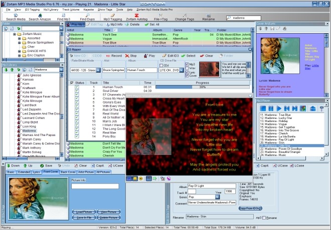Zortam Mp3 Media Studio PORTABLE 20.65 software screenshot