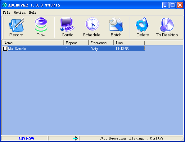 abcMover 1.3 software screenshot